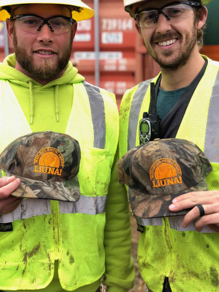 Two Mid-Atlantic LiUNA members on the job